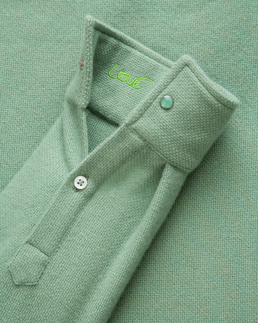 Agave Solid Cashmere Shirt - Image 2