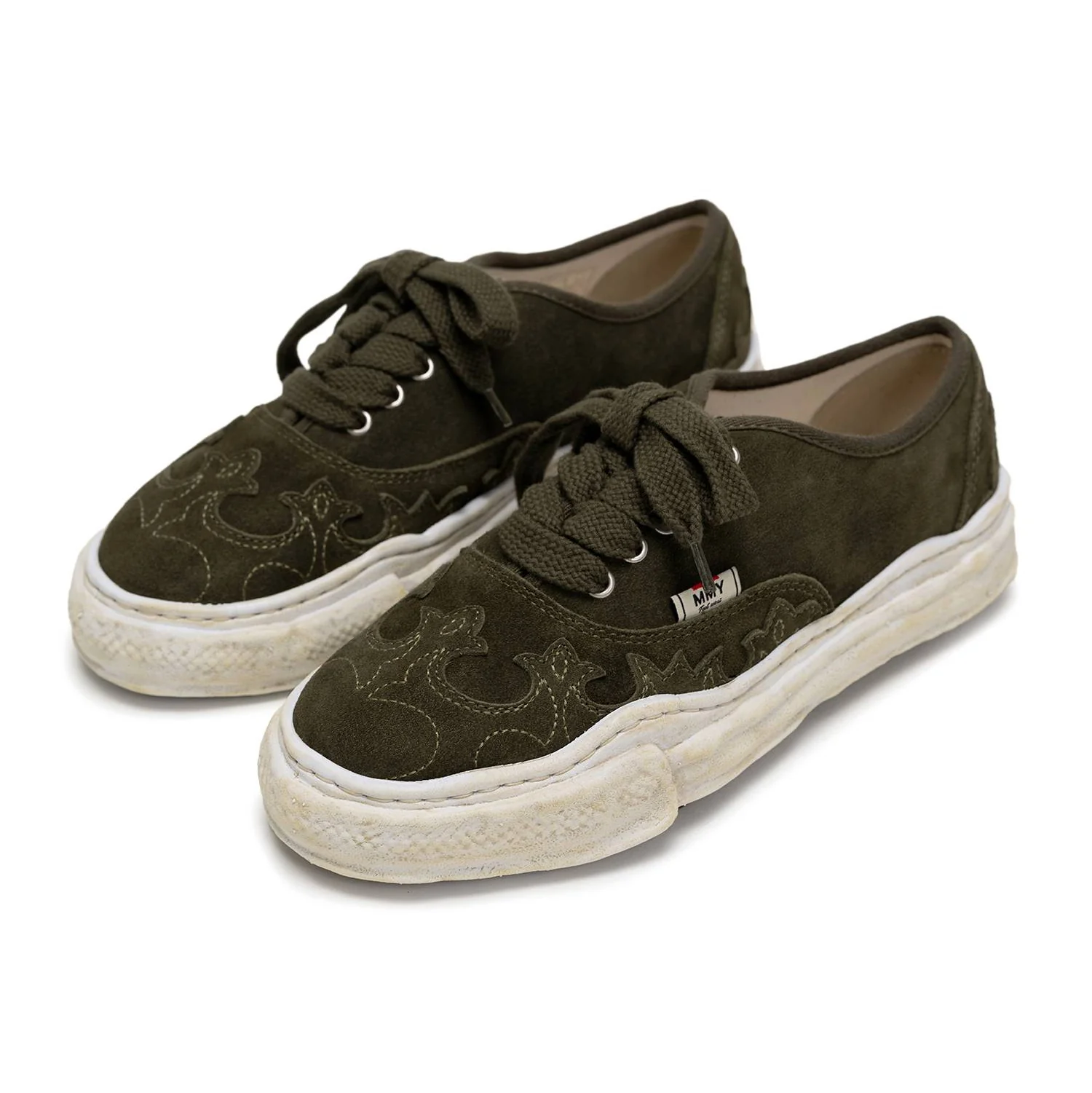 "BAKER" OG Sole Western Detail Suede Low-top Sneaker - Image 2