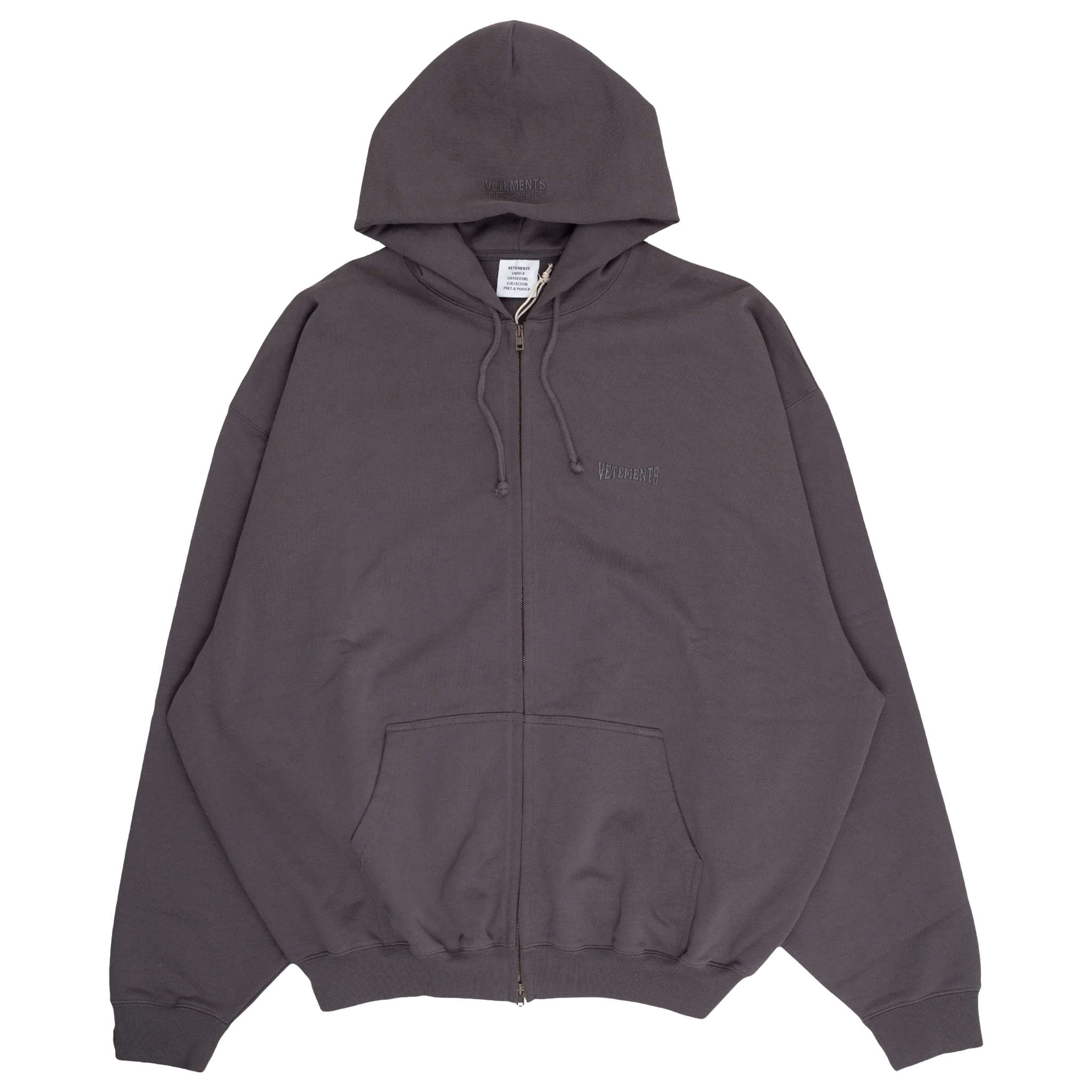 Boxing Logo Oversized Zip-Up Hoodie