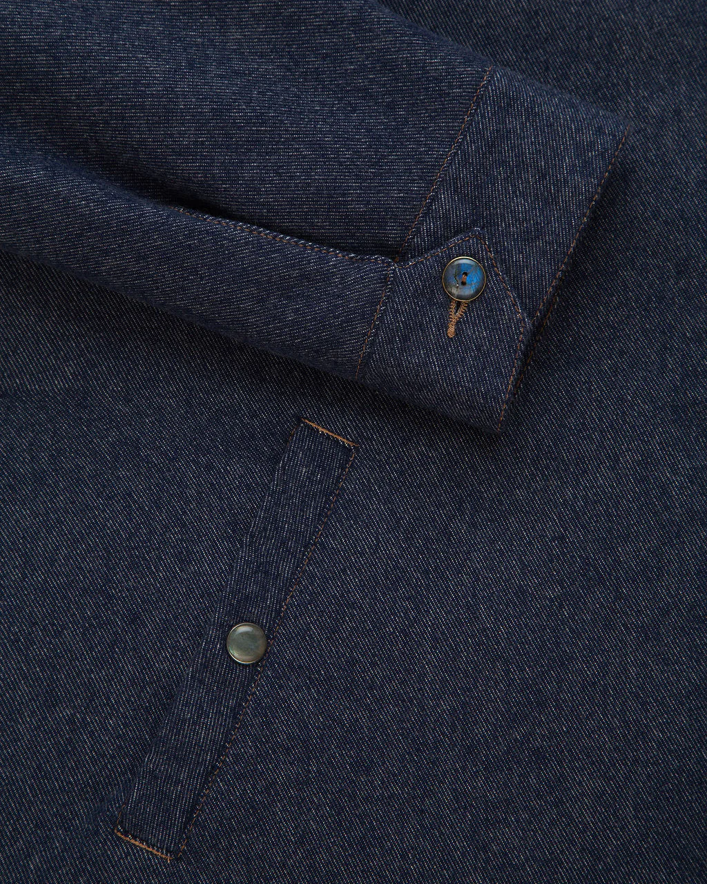 Cashmere Denim Fly Jacket - Image 2