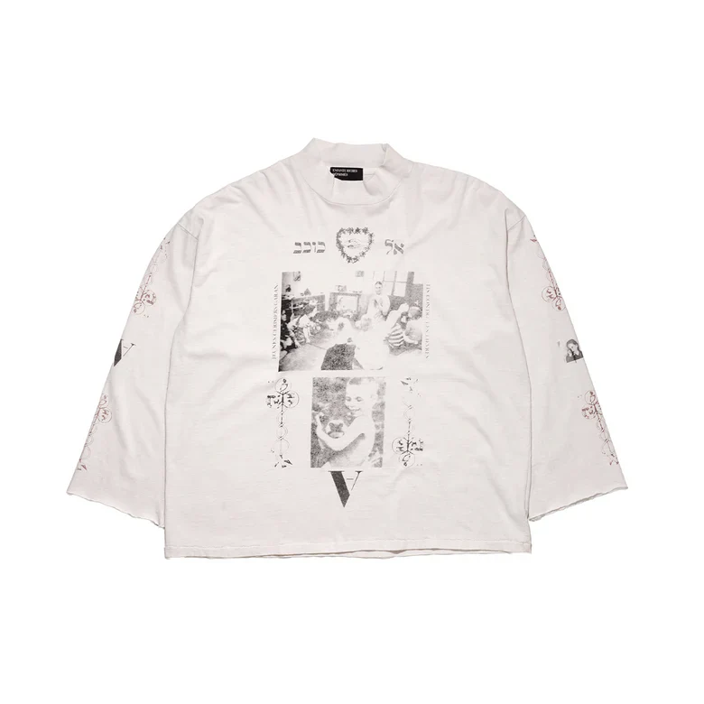 Cherry Mock Neck LS T-Shirt
