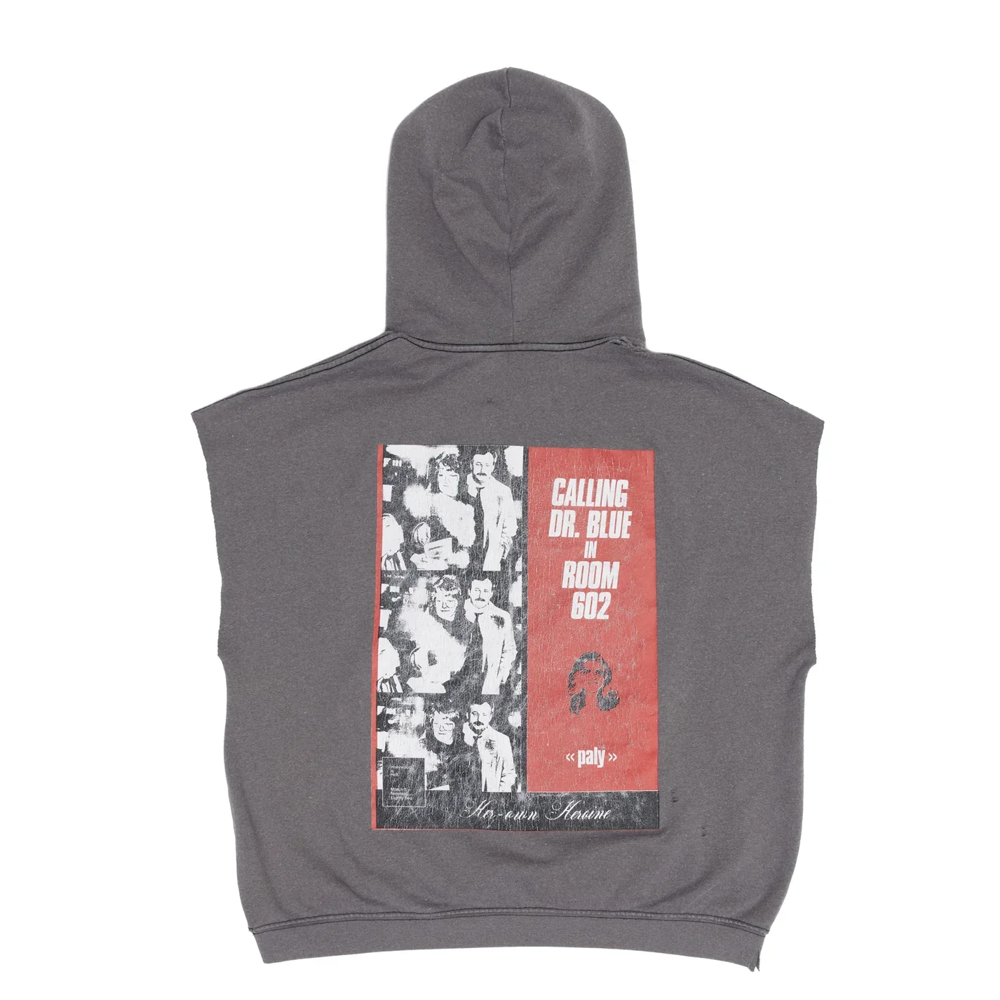 Dr. Blue Cut Off Hoodie - Image 2