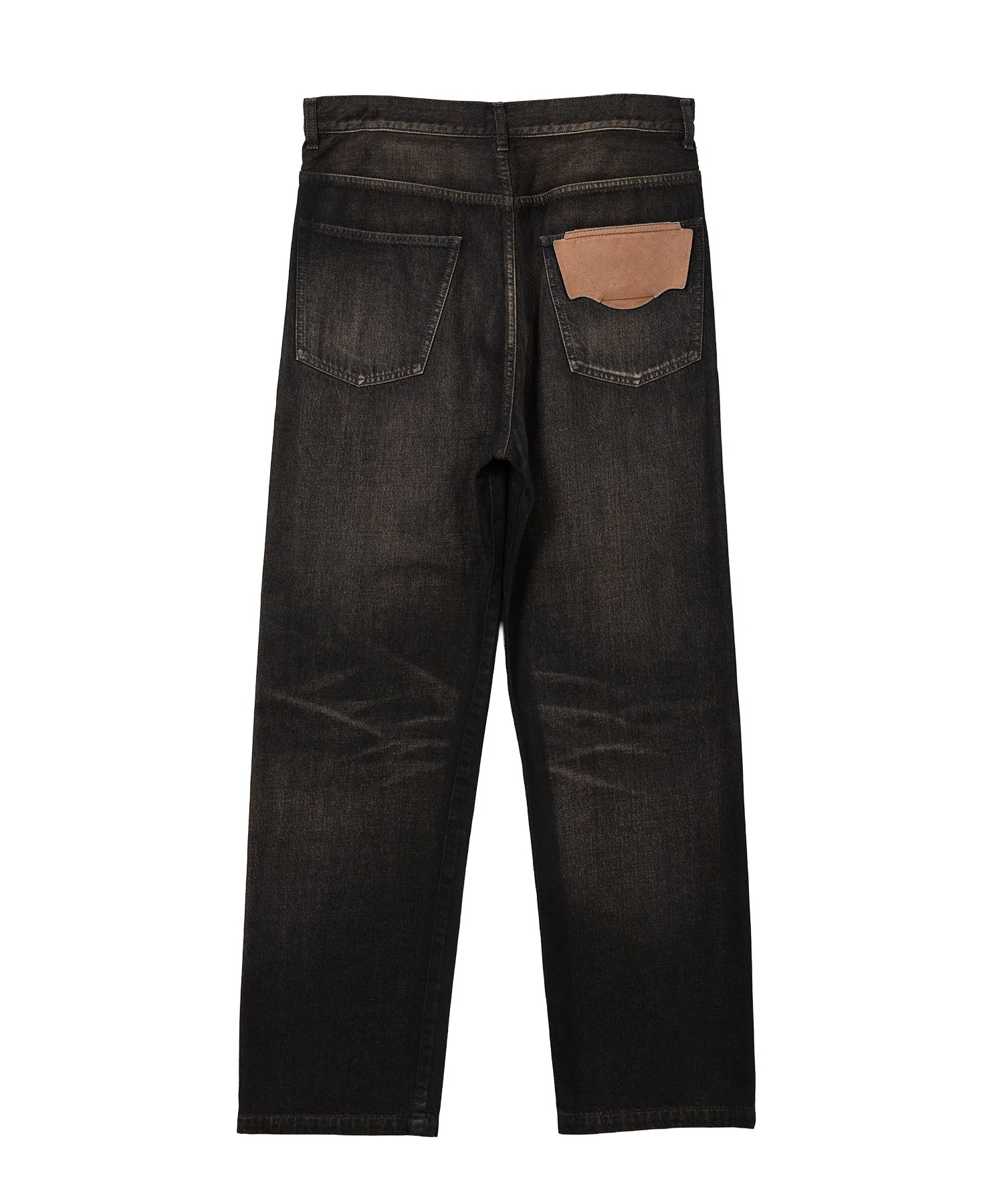 Front Coated Denim Pants - Image 2