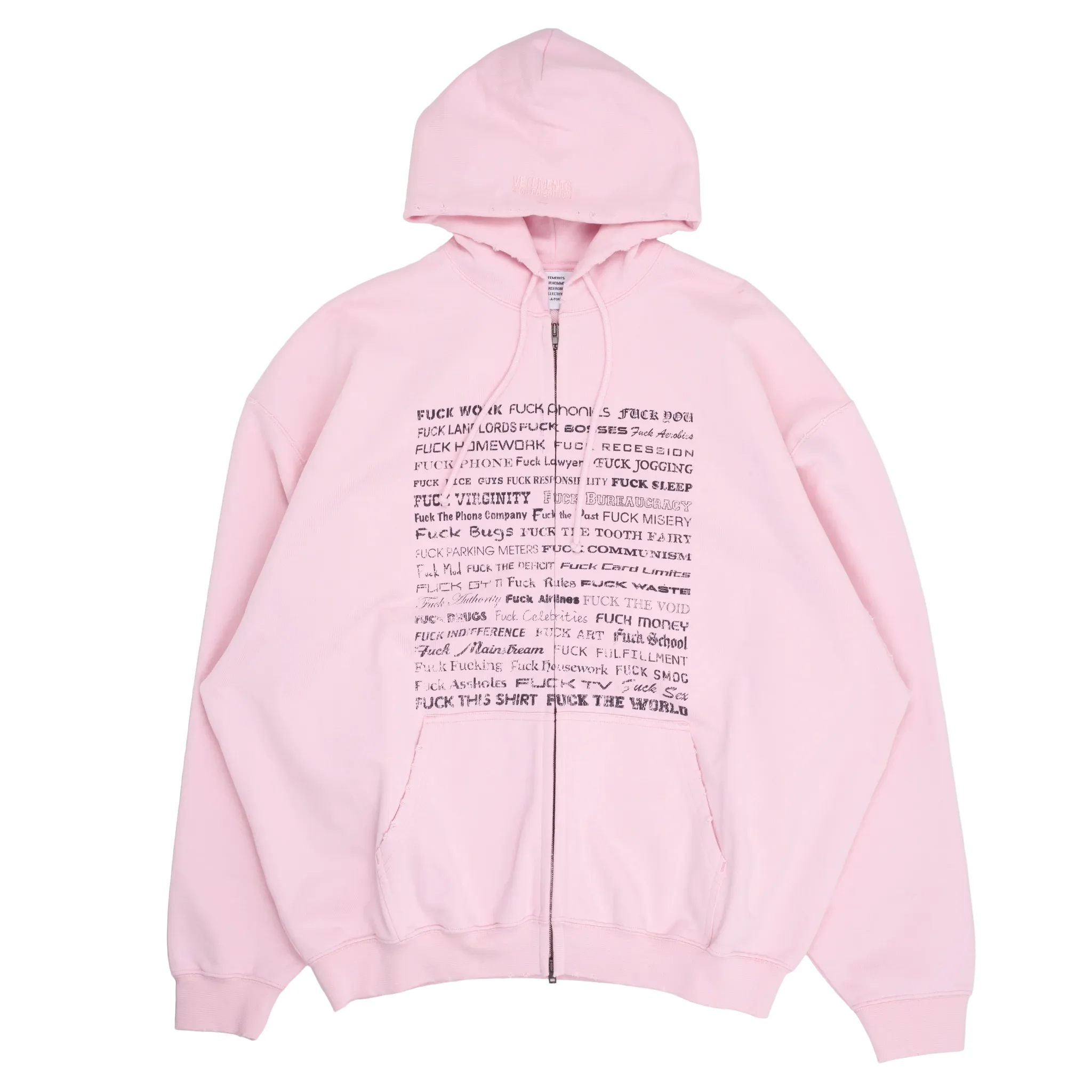 Fuck Everything Zip-Up Hoodie