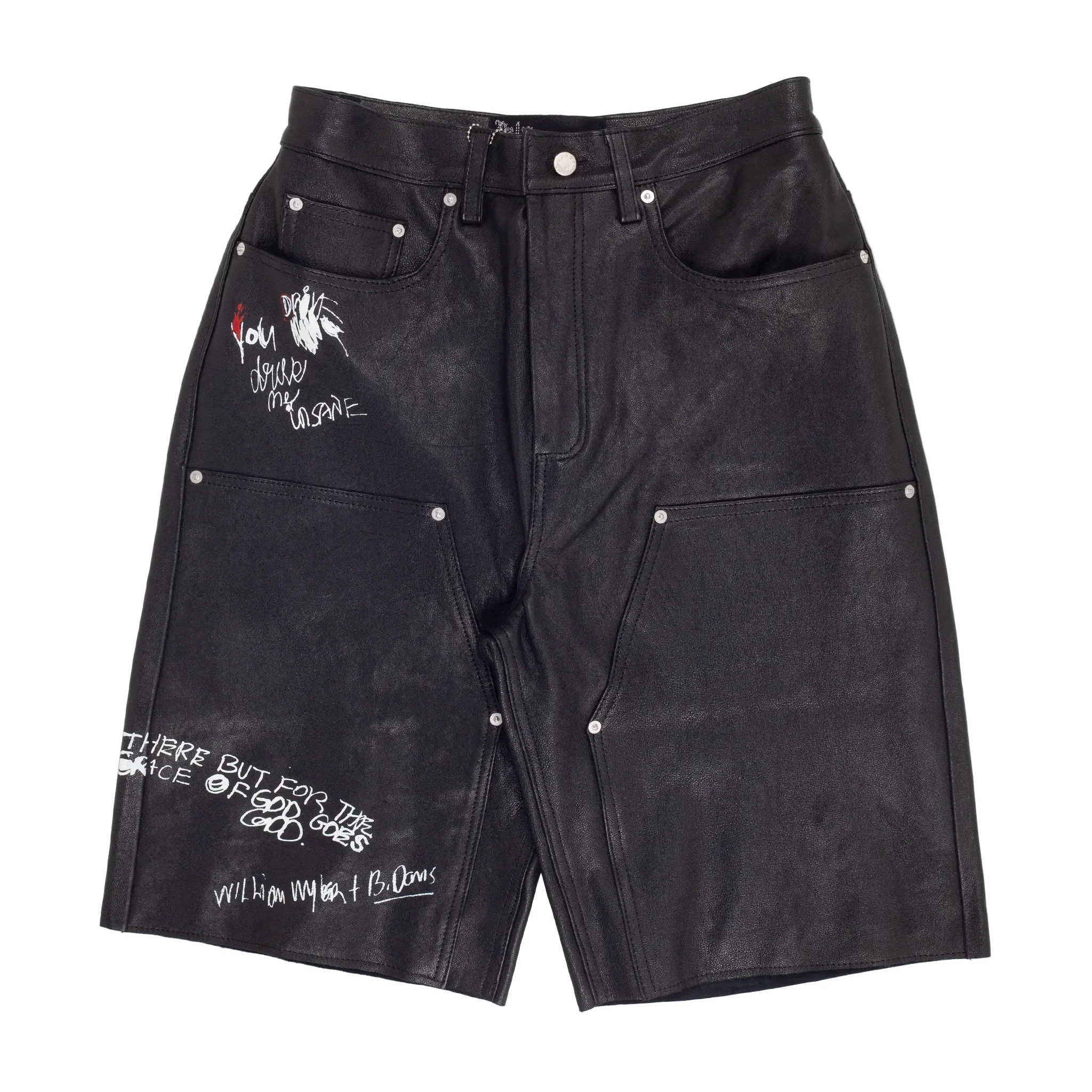 Holy Mountain Painted Leather Dbl Knee Short - Image 3