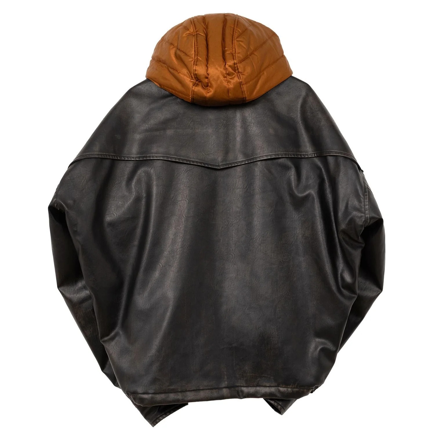 Extended Placket Hood Coated Jacket - Image 2