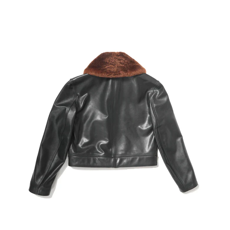 Hotrod Jacket with Shearling Collar - Image 2