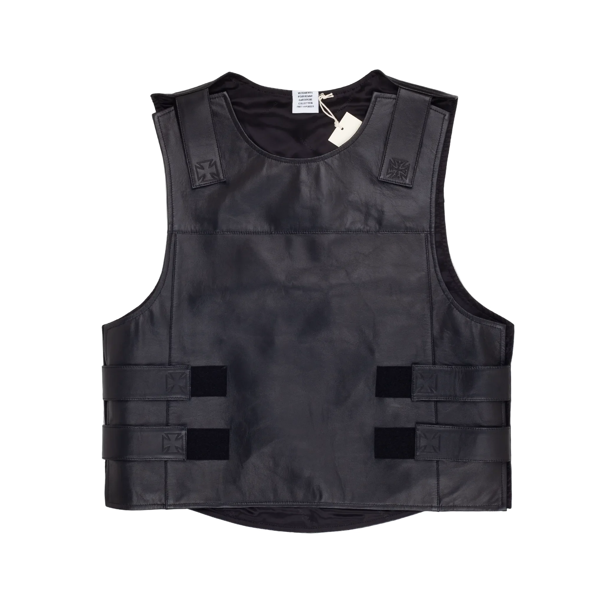 Leather Velcro Vest