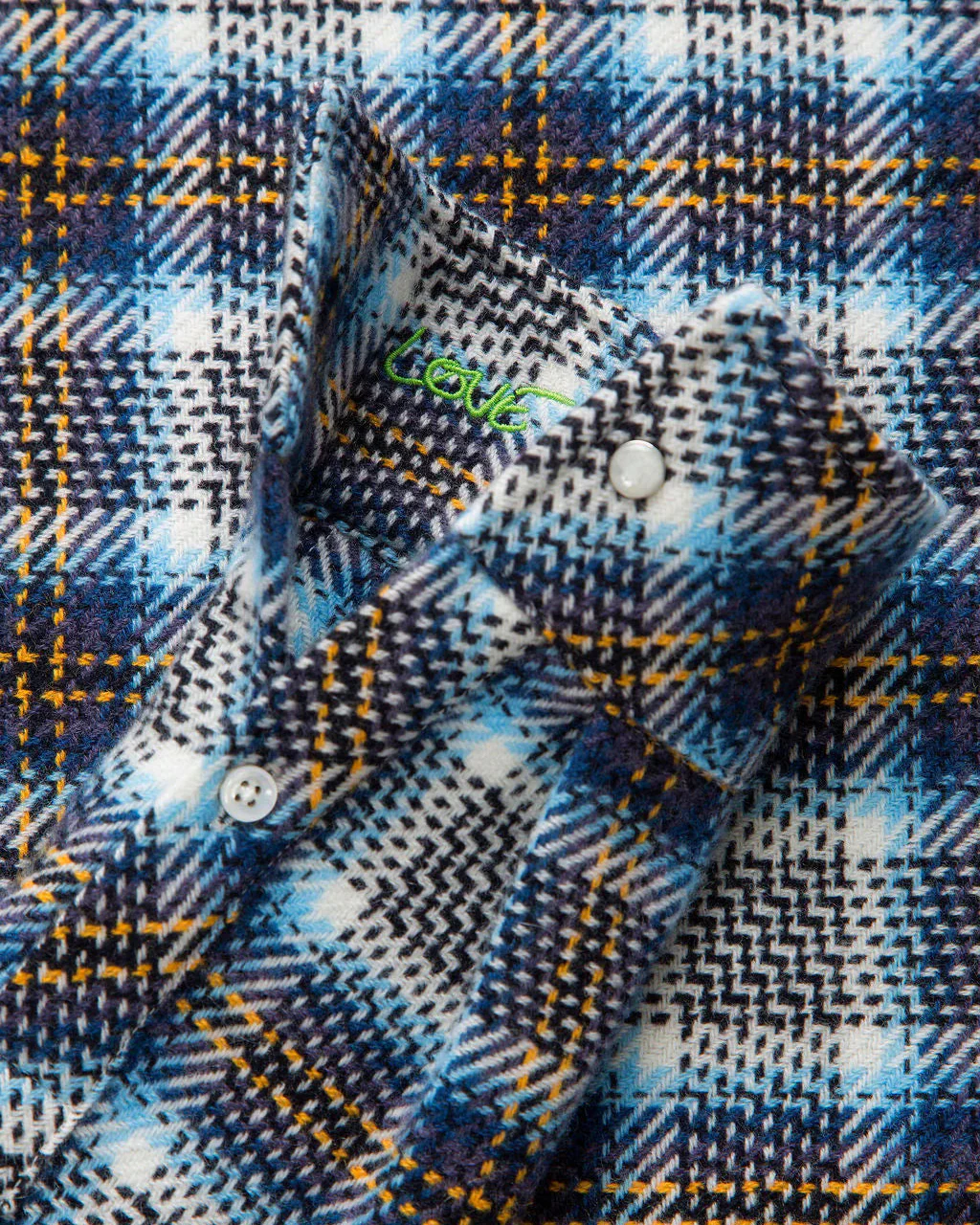 Lightning Storm Tartan Cashmere Shirt - Image 2