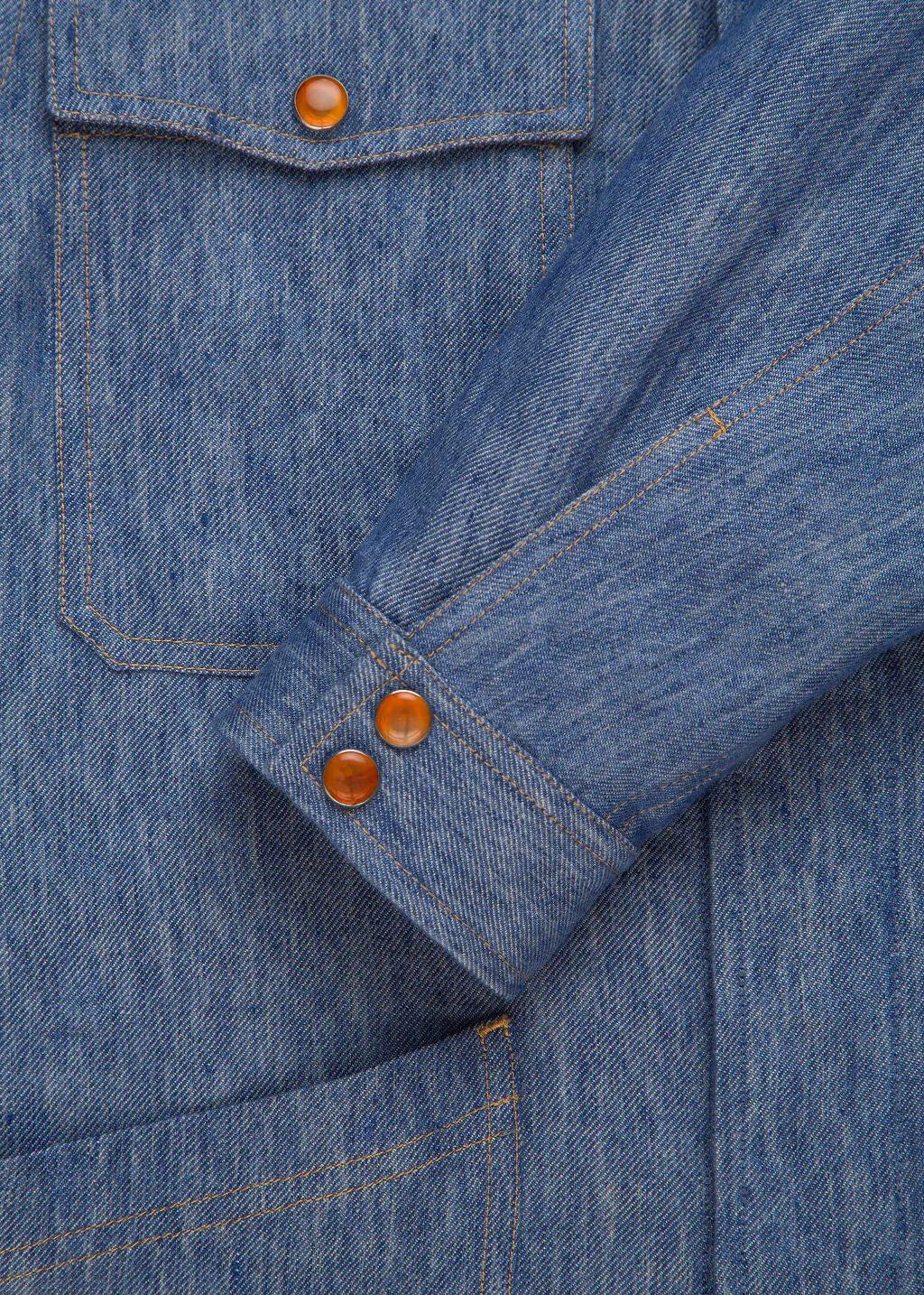 Linen Denim Jacket - Image 3