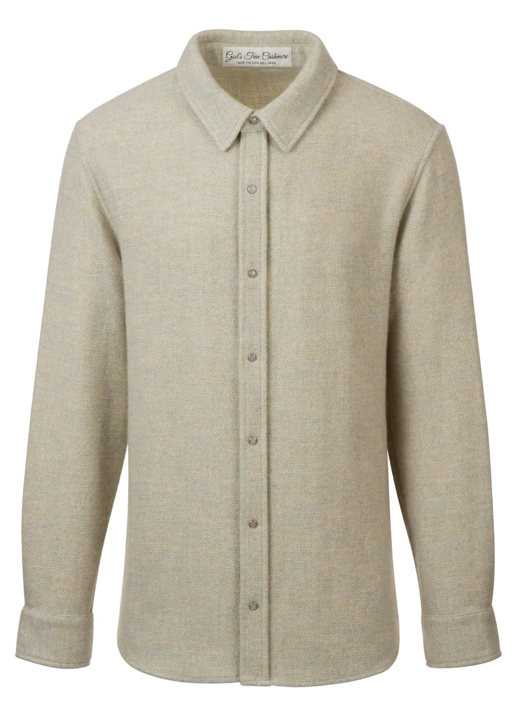 Pearlescent Ombre Check Cashmere Shirt