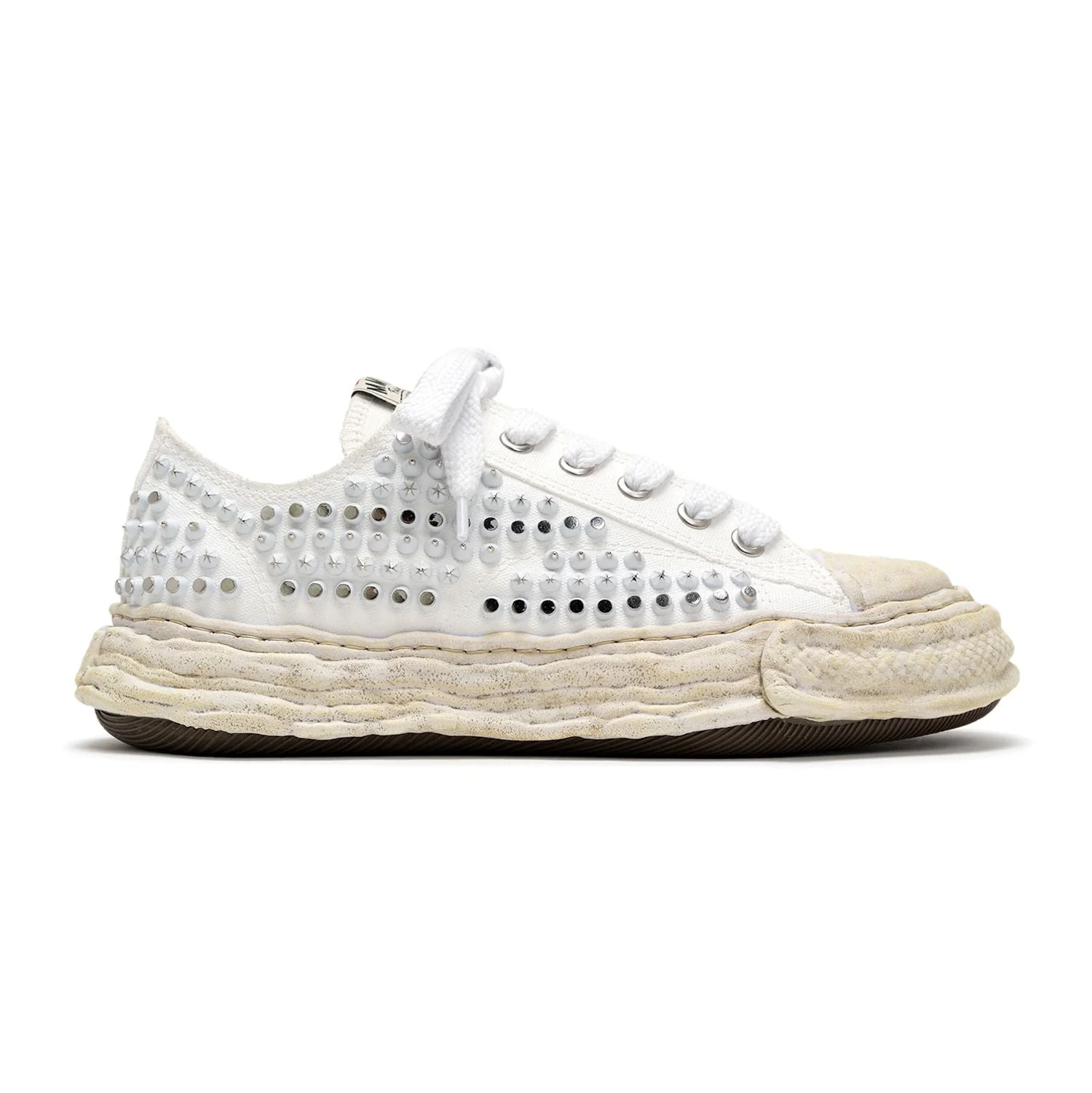 "PETERSON23" OG Sole Studded Canvas Low-top Sneaker