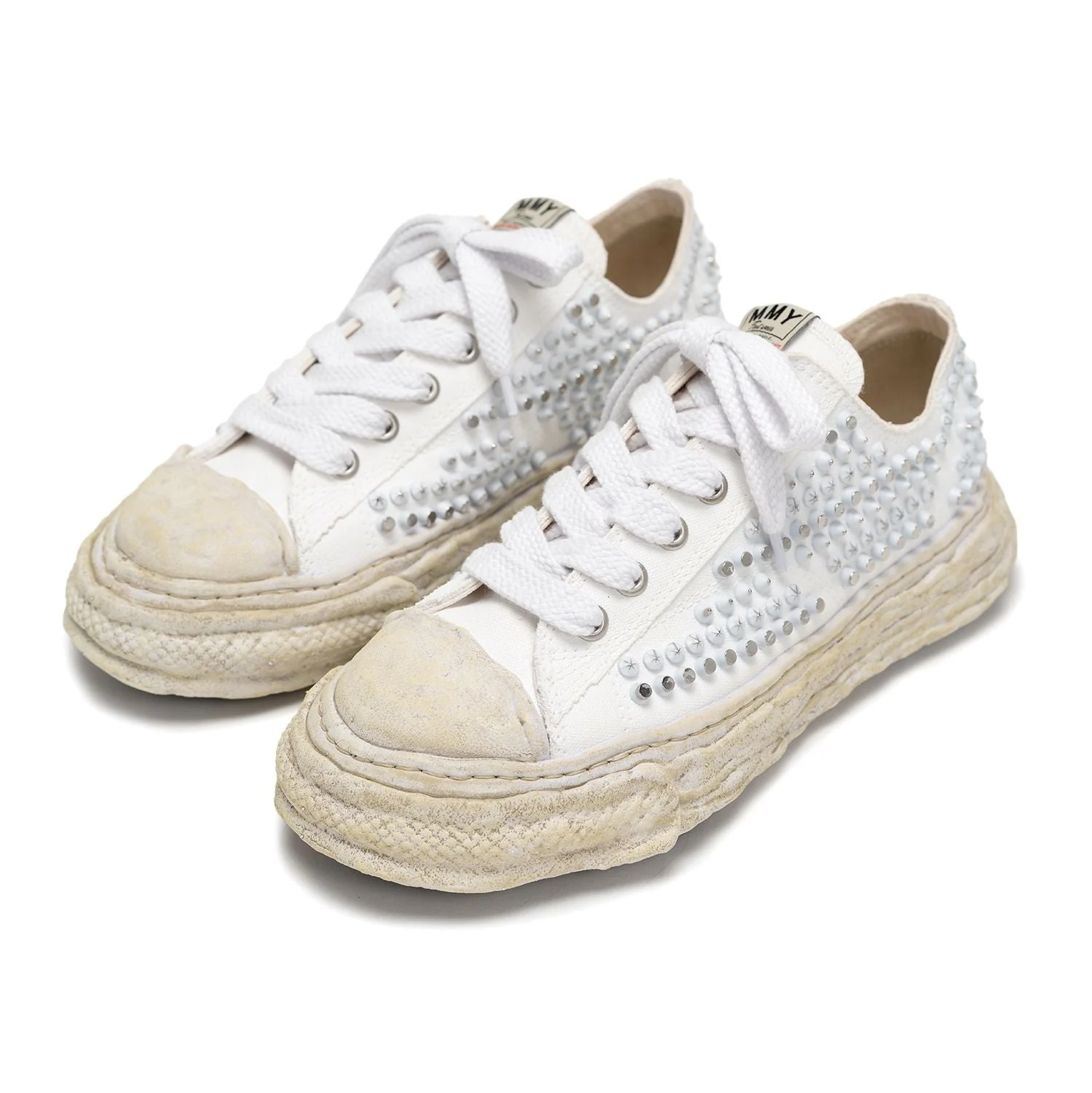 "PETERSON23" OG Sole Studded Canvas Low-top Sneaker - Image 2