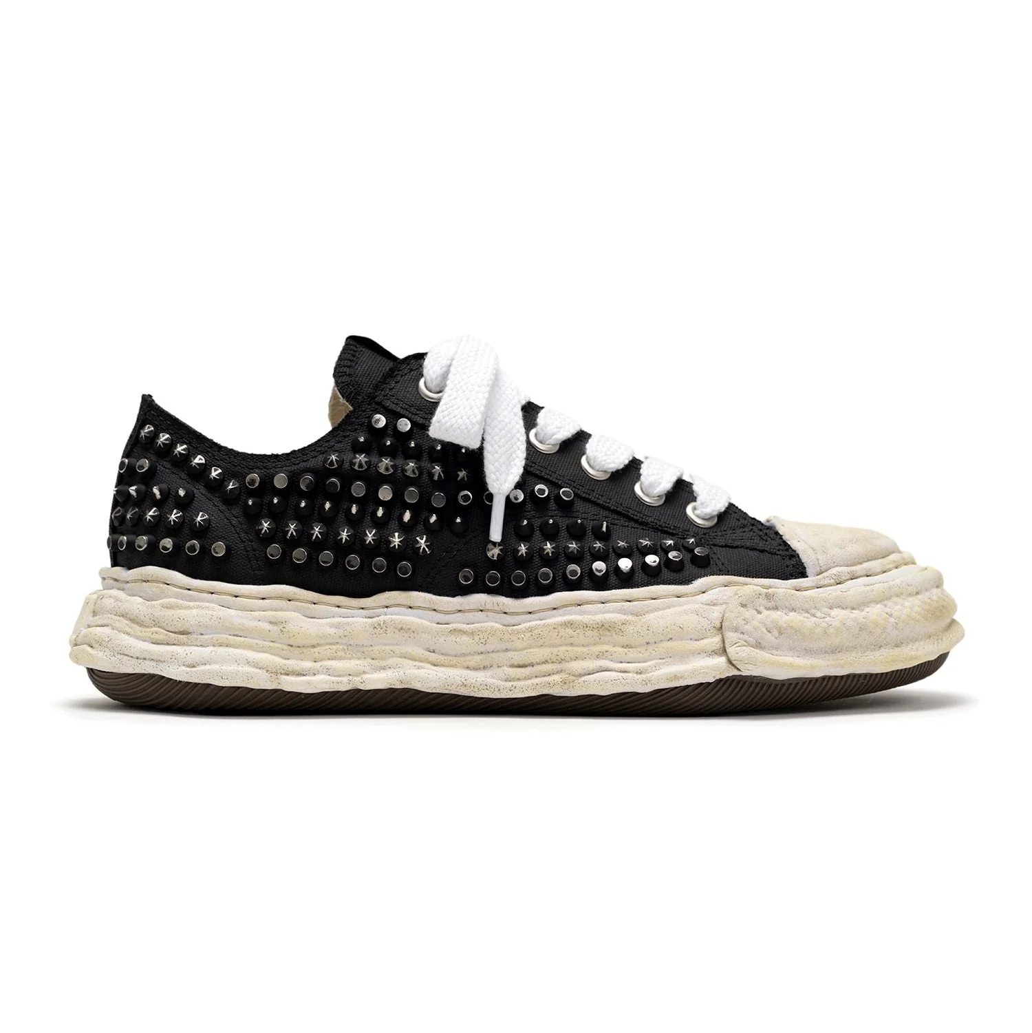 "PETERSON23" OG Sole Studded Canvas Low-top Sneaker - Image 3