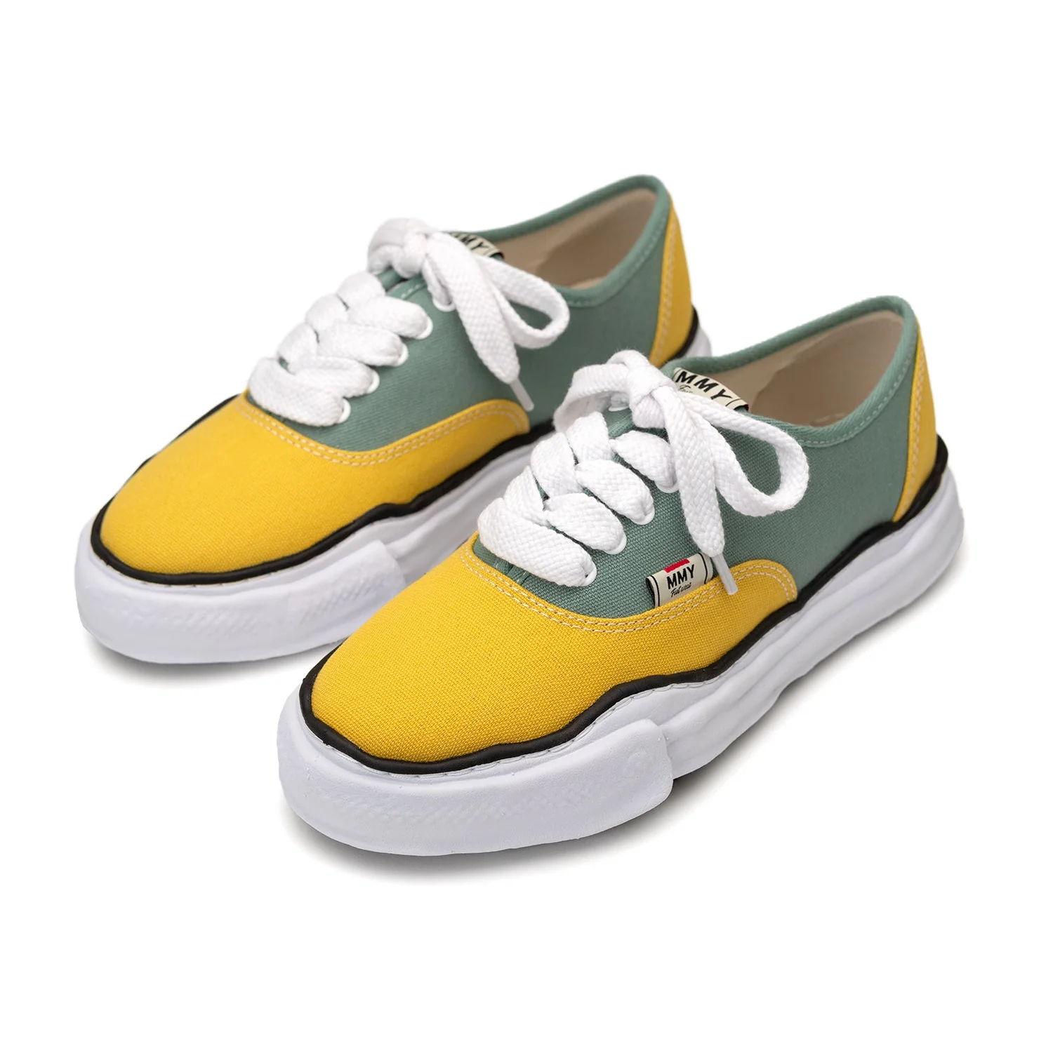 "BAKER" OG Sole Bicolor Canvas Low-top Sneaker - Image 4