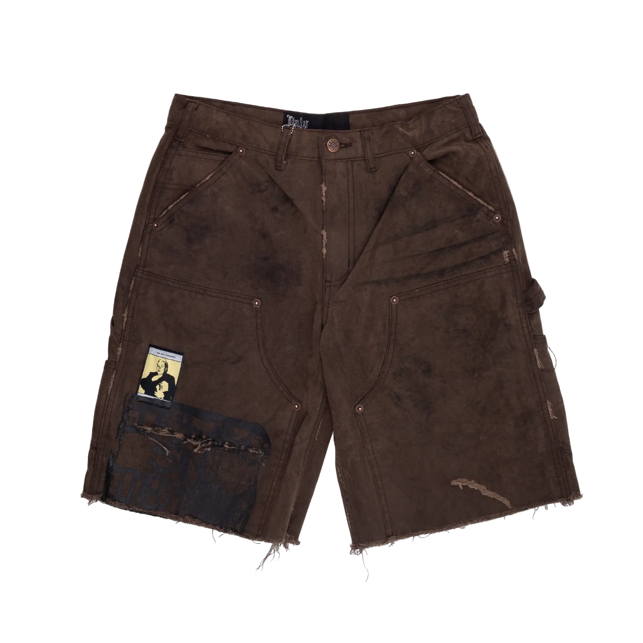 Sinned 4 Nothing Waxed Canvas Dbl Knee Short