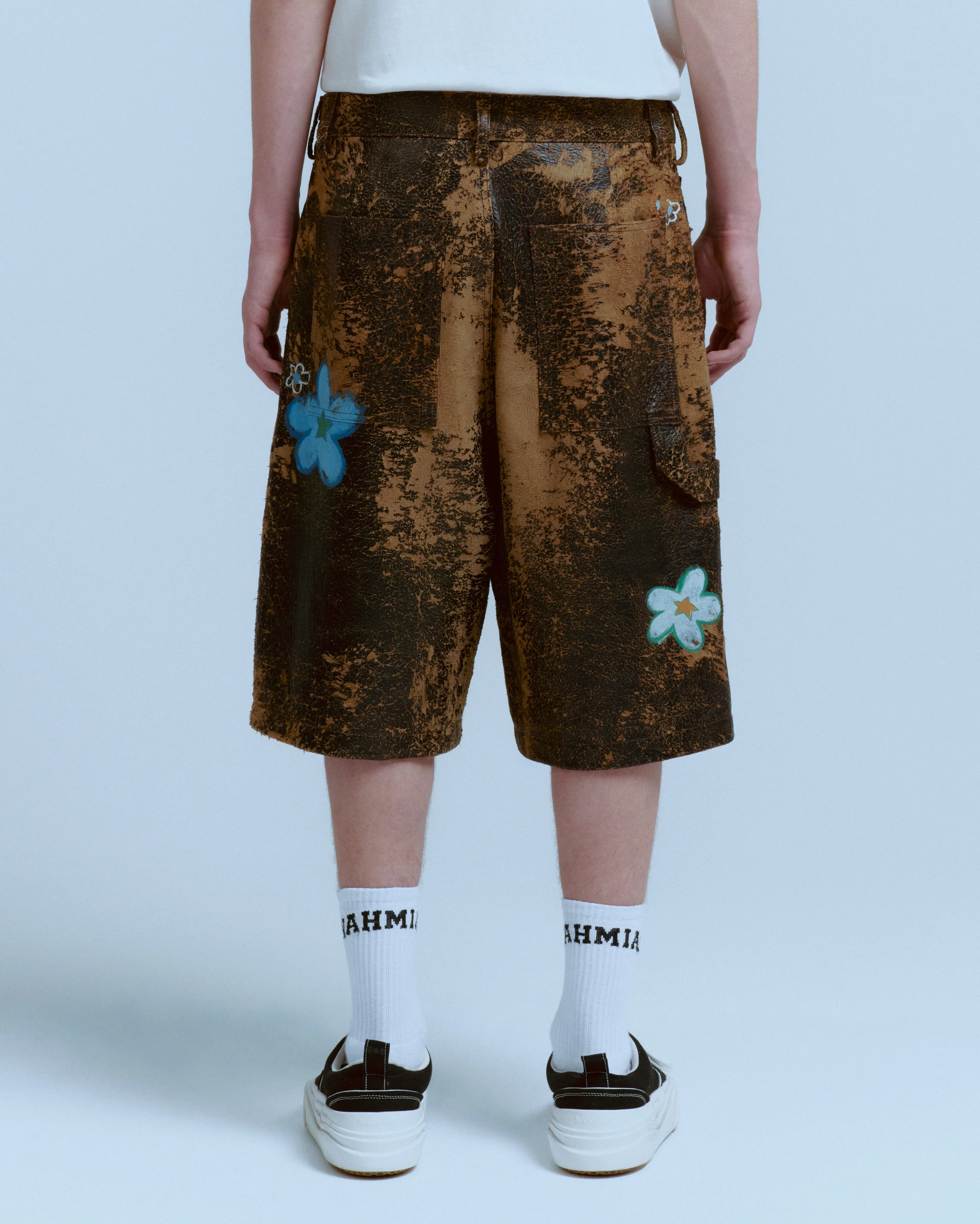 Super Bloom Lambskin Carpenter Shorts - Image 2