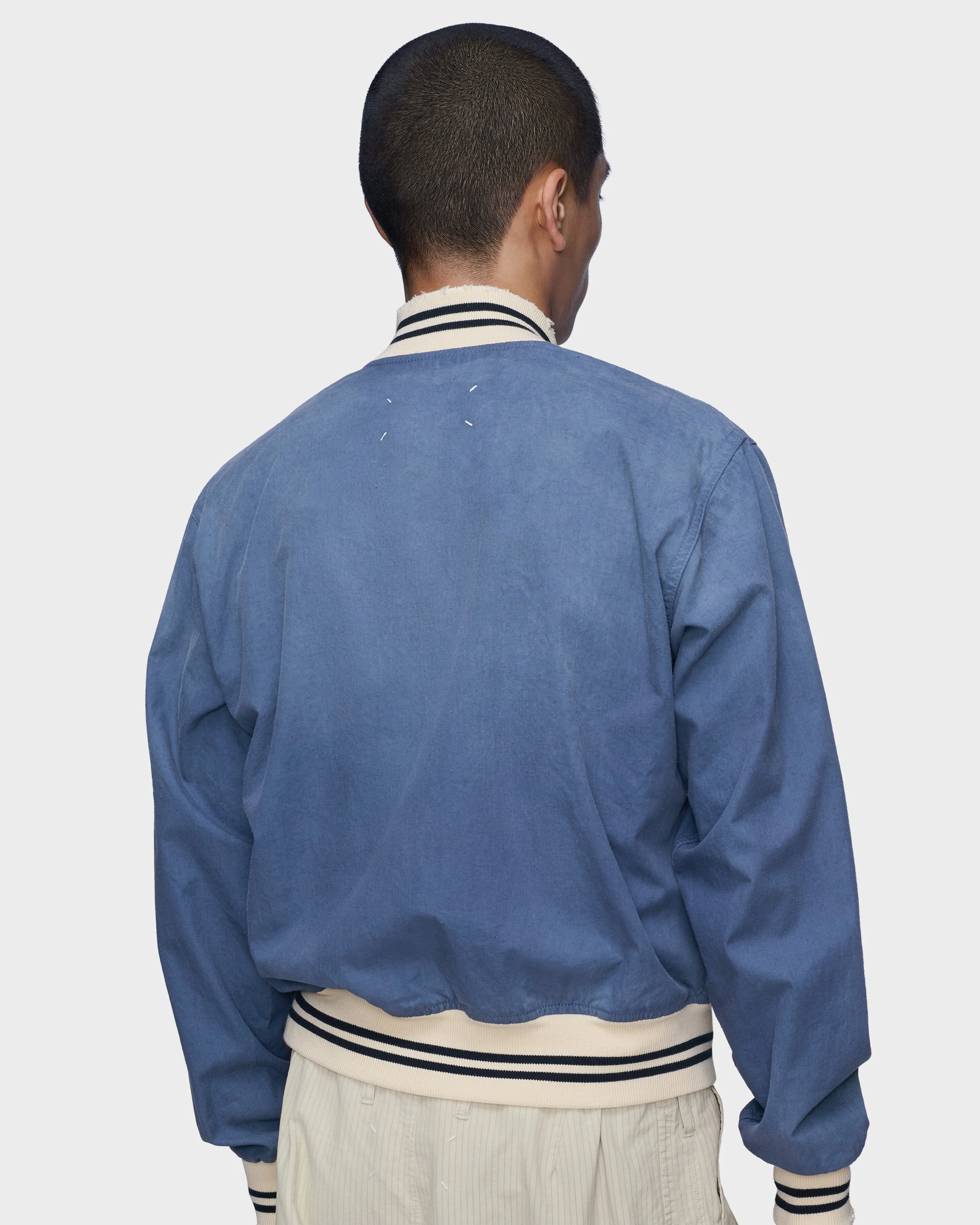 Denim Varsity Caban Jacket - Image 2