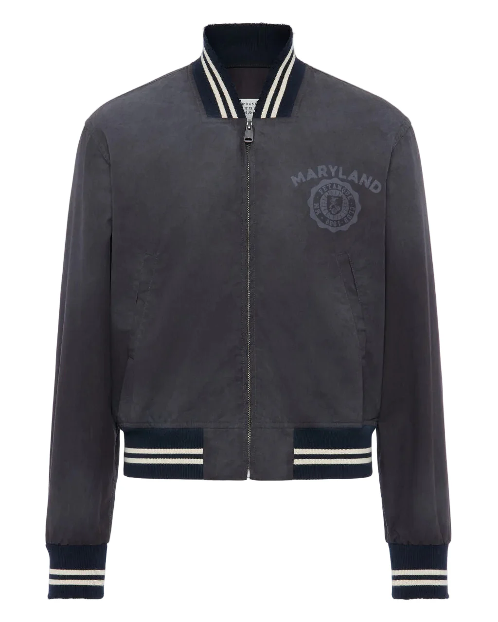 Denim Varsity Caban Jacket - Image 3