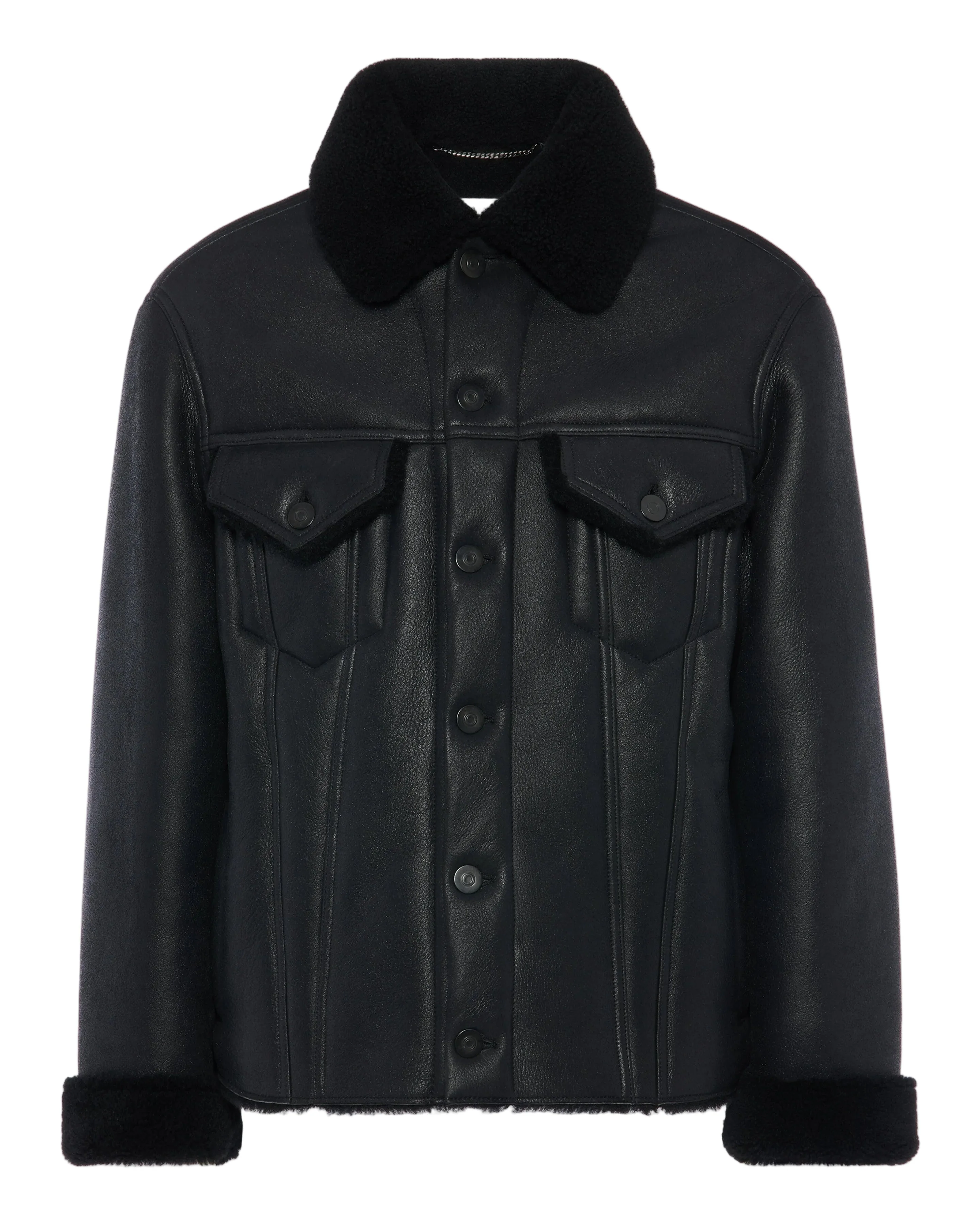 Waxed Shearling Jacket - Image 2